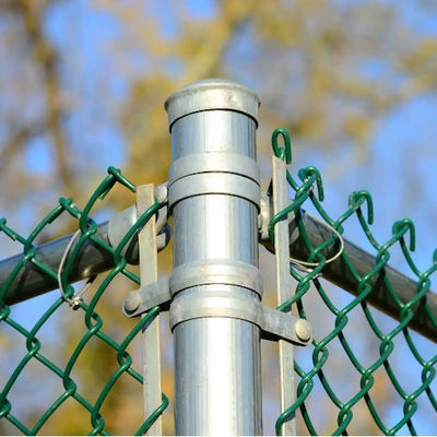 Flat Mesh Surface Pvc Coated Chain Link Fence Steel Wire Mesh Customized