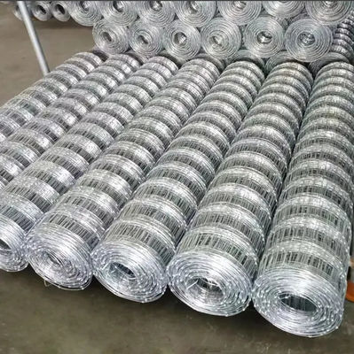 Zinc Coated Hinge Joint Fence 2200mm 3'' / 3'' Galvanized Farm Fence