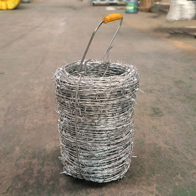 Low Carbon Steel Farm Concertina Barbed Wire Fencing High Speed PVC Coated
