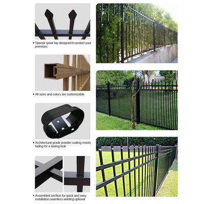Safety Isolation Galvanized corten steel fence Non Fading Anti Aging From Vietnam