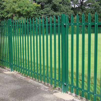 1.8x2.4m 2.1x2.4m 2.4x2.4m Steel Fence Posts Boundary Wall Anti Rust Metal Fence