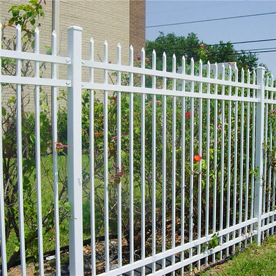 1.8x2.4m 2.1x2.4m 2.4x2.4m Steel Fence Posts Boundary Wall Anti Rust Metal Fence