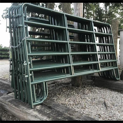 Heavy Duty 12ft Cattle Fence Panels | Galvanized & Powder Coated for Ultimate Rust Resistance | Corral Panels for Ranch, Pasture, Livestock