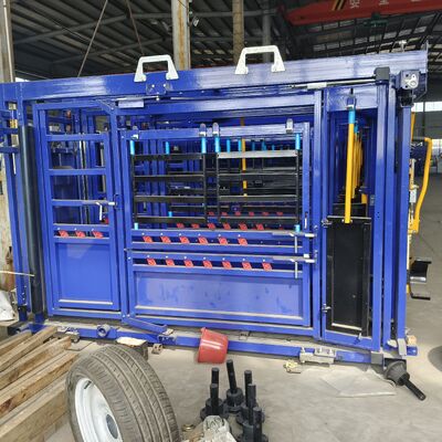 Blue Cattle Crush With Scales Farm Equipment For Cattle