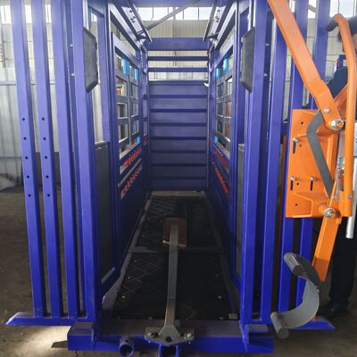 Portable Cattle Crush With Sliding Gate Head Bale Weighing Scale