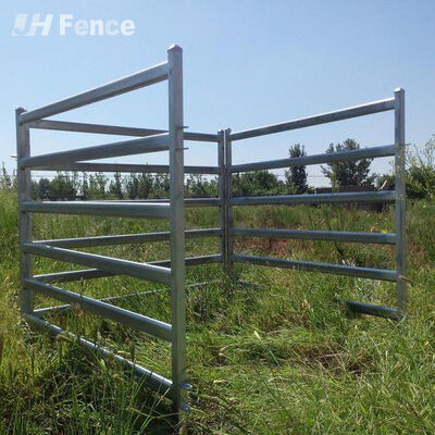 Galvanized 6ft 7ft Heavy Duty Used Metal Cattle Fence Panel For Livestock  Cattle Yard 