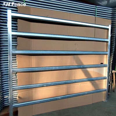 Round Heavy Duty Steel Livestock Cattle Fence Panels 6 Feet Galvanized  