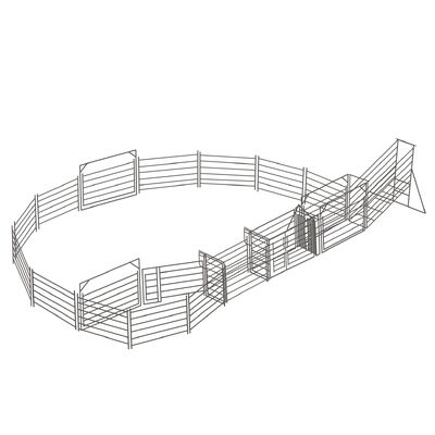 Hot Dipped Galvanized Grassland Cattle Fence Panel For Farm Animals Livestock 