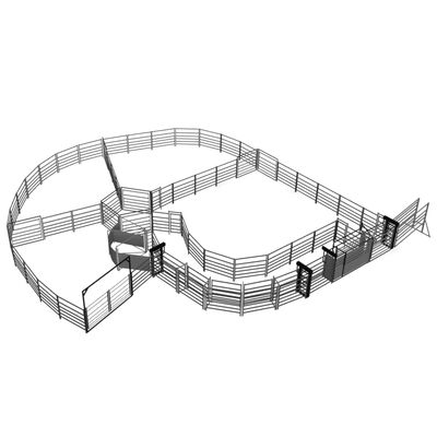 Australian Standard Free Standing Heavy Duty Cattle Panels For Cattle Yard With A Wing Gate