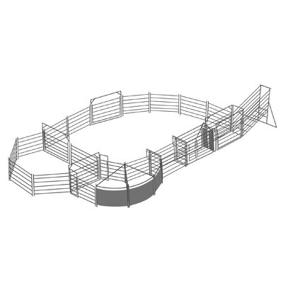 Australian Standard Free Standing Heavy Duty Cattle Panels For Cattle Yard With A Wing Gate