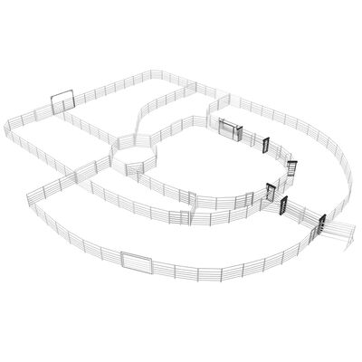 Australian Standard Free Standing Heavy Duty Cattle Panels For Cattle Yard With A Wing Gate