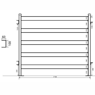 Galvanized Steel Heavy Duty Cattle Fence Long Lasting Durable Wire Mesh Livestock Fence for Effective Animal Control