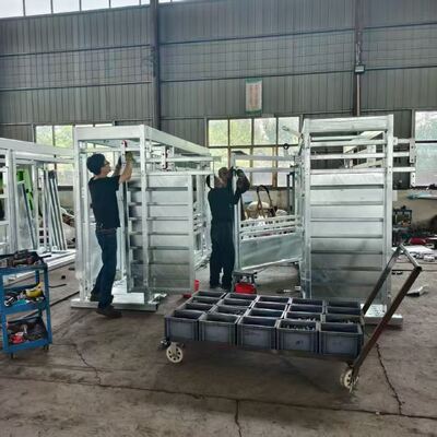 High Quality Heavy Duty Steel Cattle Crush Chute Hot Sale Stock Yard For Cattle Squeeze Factory Direct