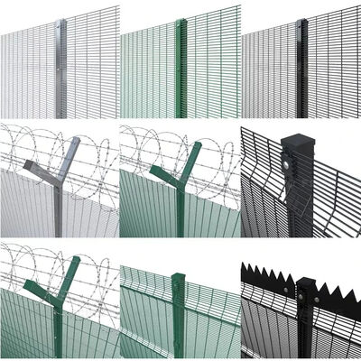 Heavy Duty Galvanized Steel 358 High Security Fence Ideal for Protecting Commercial Industrial and Government Properties
