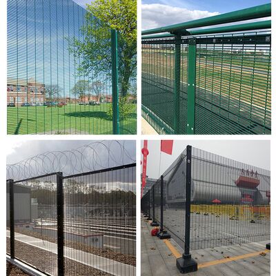 Welded Mesh 358 High Security Fence Providing Clear Visibility and Strong Barrier Protection for Sensitive Installations