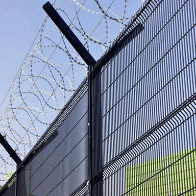 Galvanized Steel High Security Perimeter Fence Suitable for Airports and Power Plants Delivering Superior Barrier Solutions