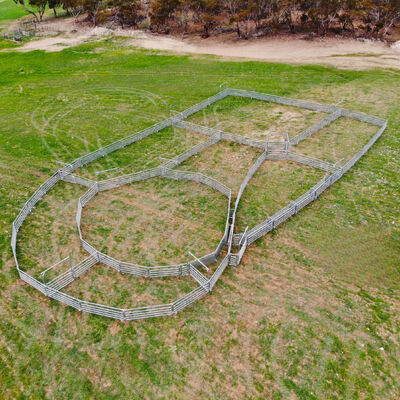 Corrosion Resistant Sheep Enclosure Fence Built to Provide Long Term Security and Minimal Maintenance in Pasture Settings