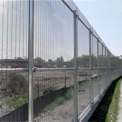 Welded Mesh 358 High Security Fence Providing Clear Visibility and Strong Barrier Protection for Sensitive Installations